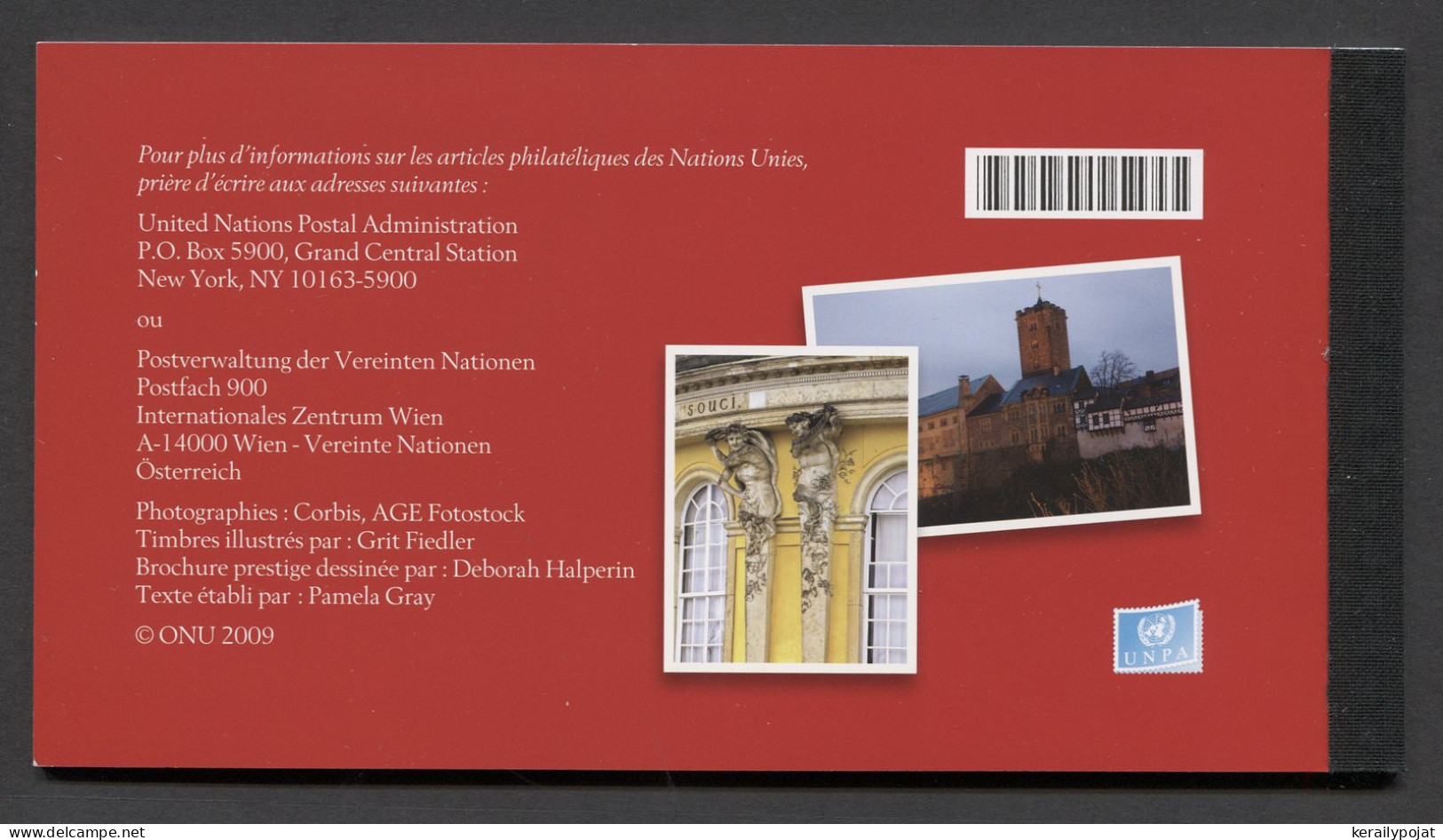 Switzerland (UN Geneva) - 2004 Unesco World Heritage Germany Booklet MNH__(FIL-74) - Booklets