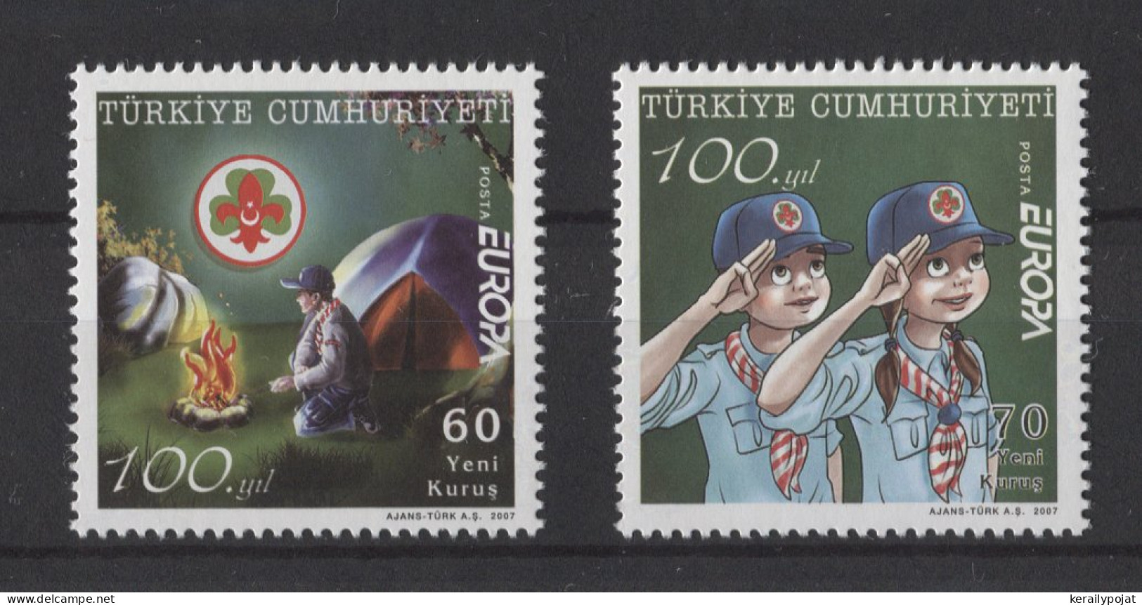 Turkey - 2007 Europe Boy Scouts MNH__(TH-20402) - Nuevos