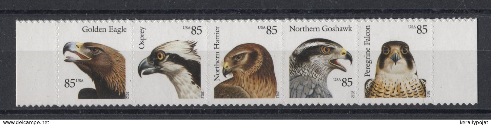 USA - 2012 Birds Of Preys Strip MNH__(TH-13281) - Ongebruikt