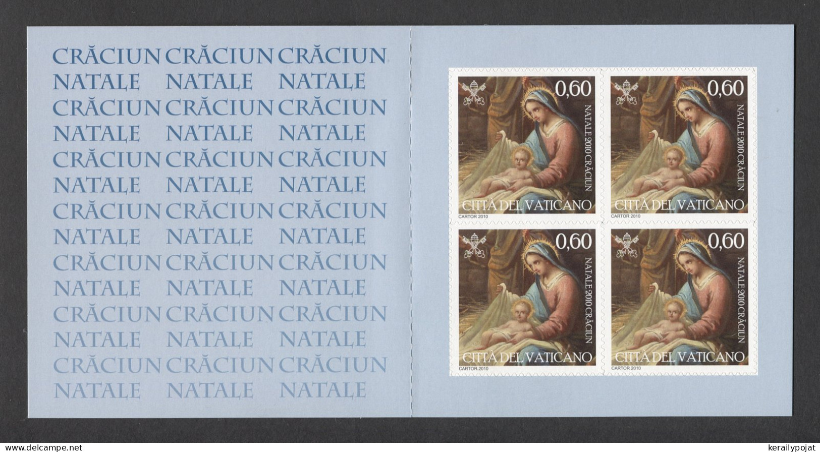 Vatican - 2010 Christmas 0.60€ Booklet MNH__(FIL-72) - Markenheftchen