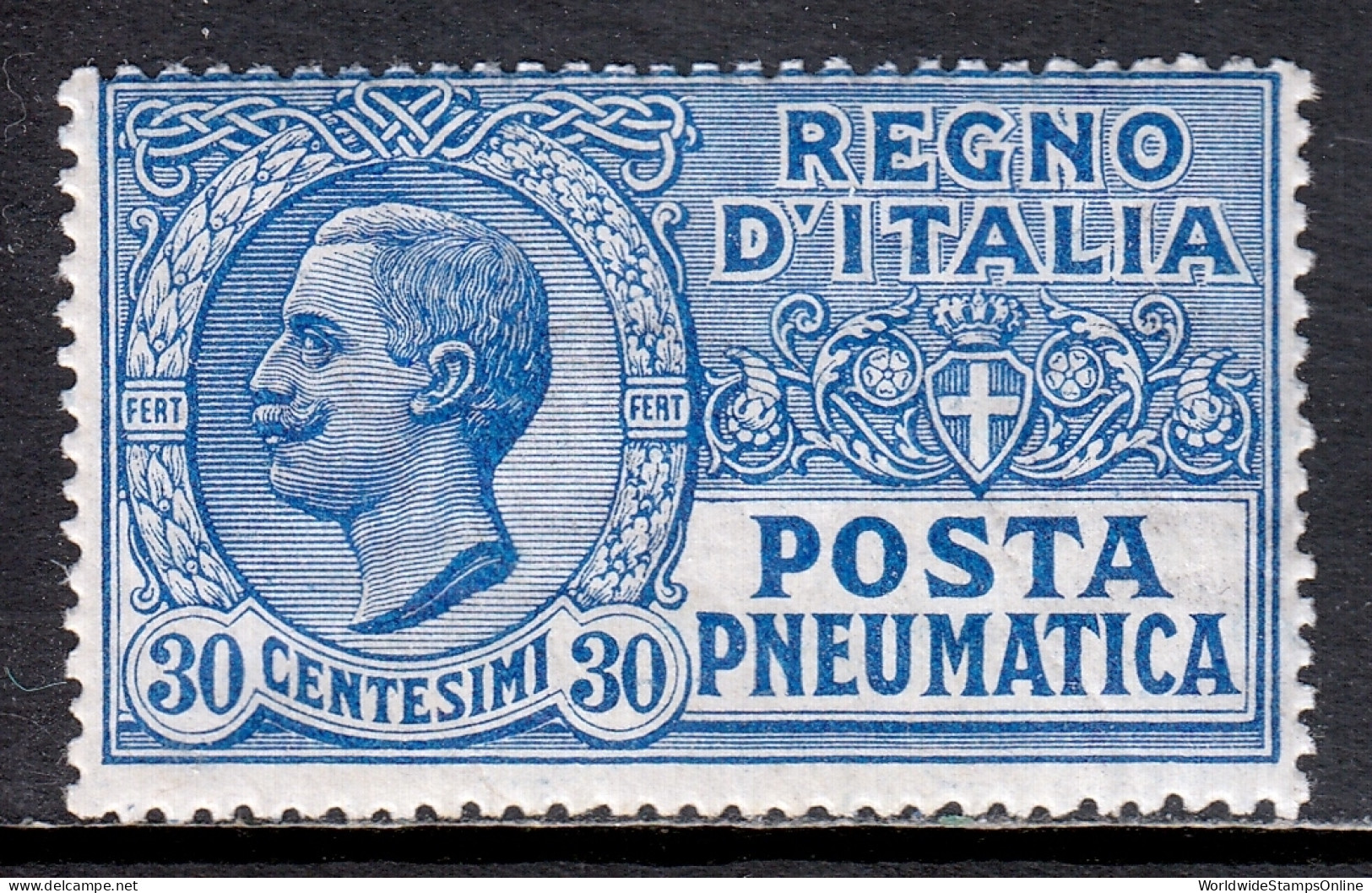 Italy - Scott #D6 - MH - Gum Wrinkling - SCV $8.00 - Pneumatische Post