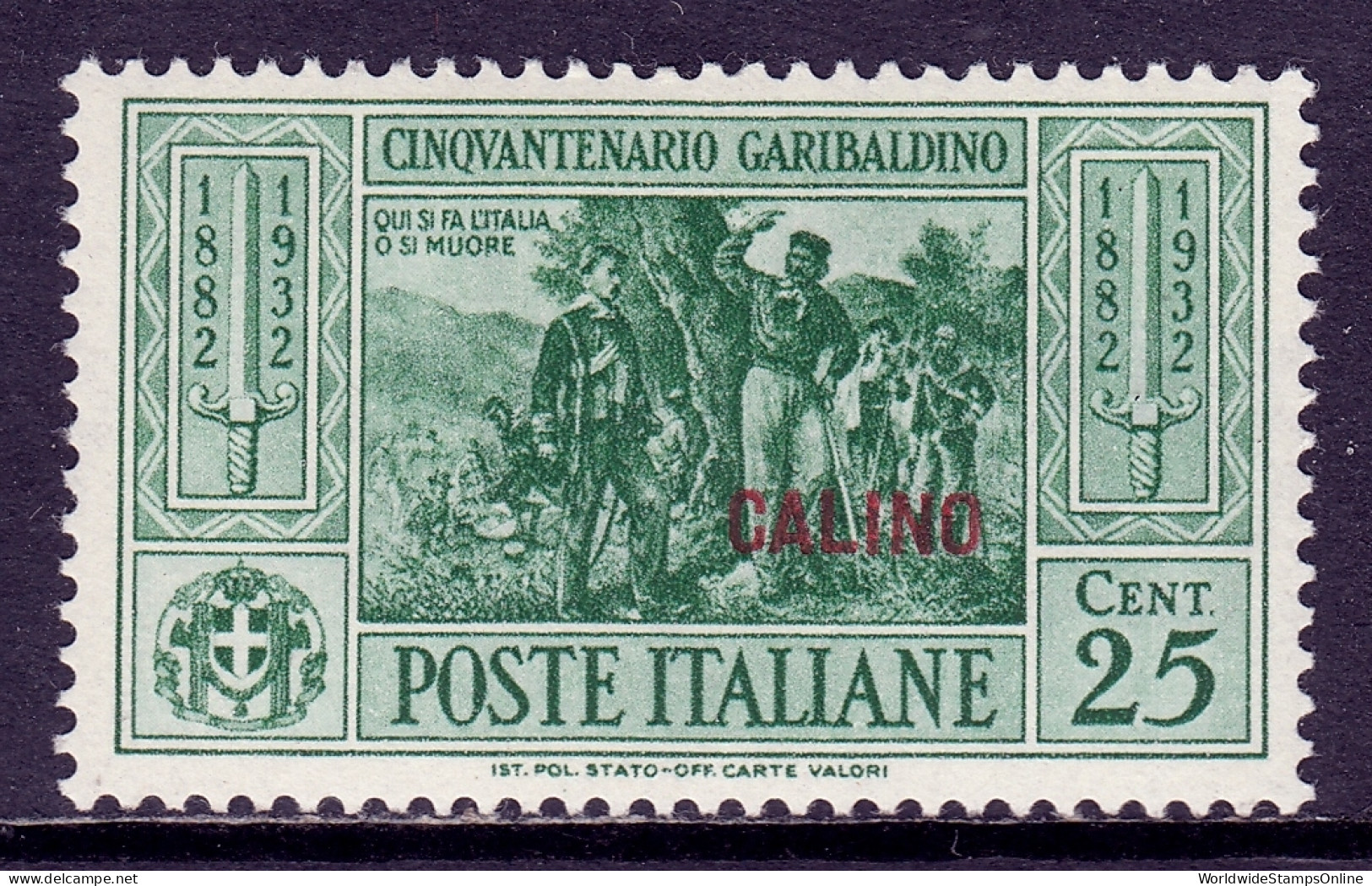 Italy (Calino) - Scott #19 - MH - SCV $18 - Aegean (Calino)