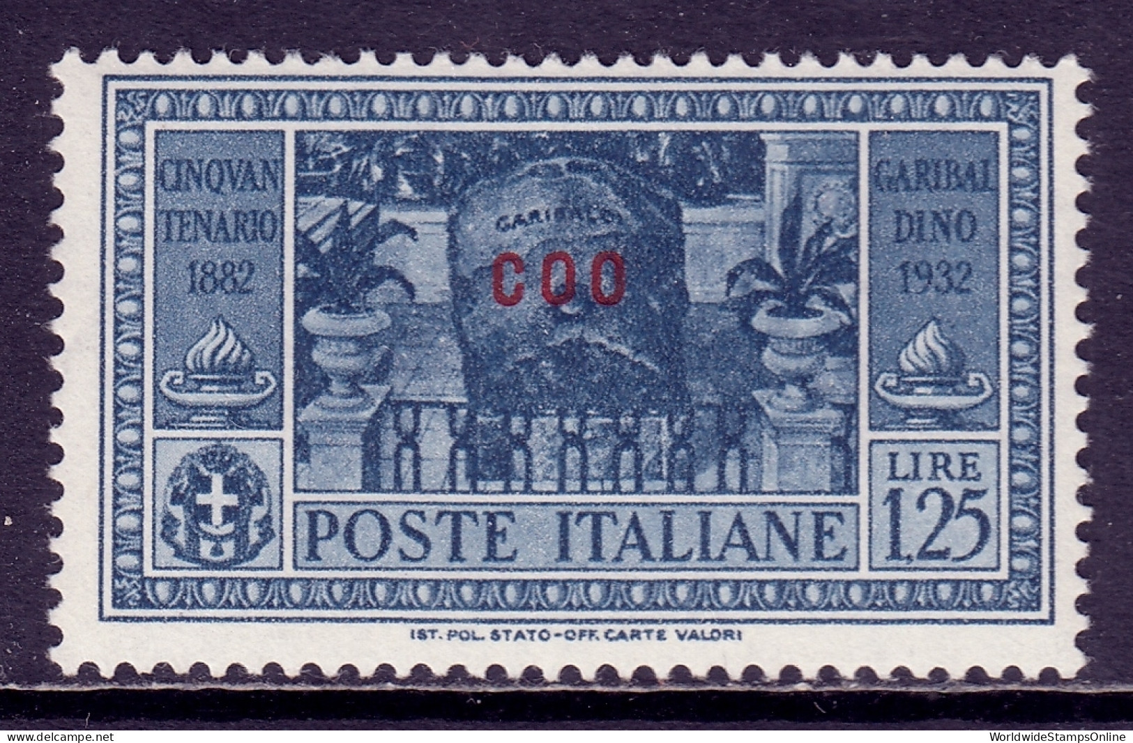 Italy (Coo) - Scott #23 - MH - SCV $18 - Aegean (Coo)