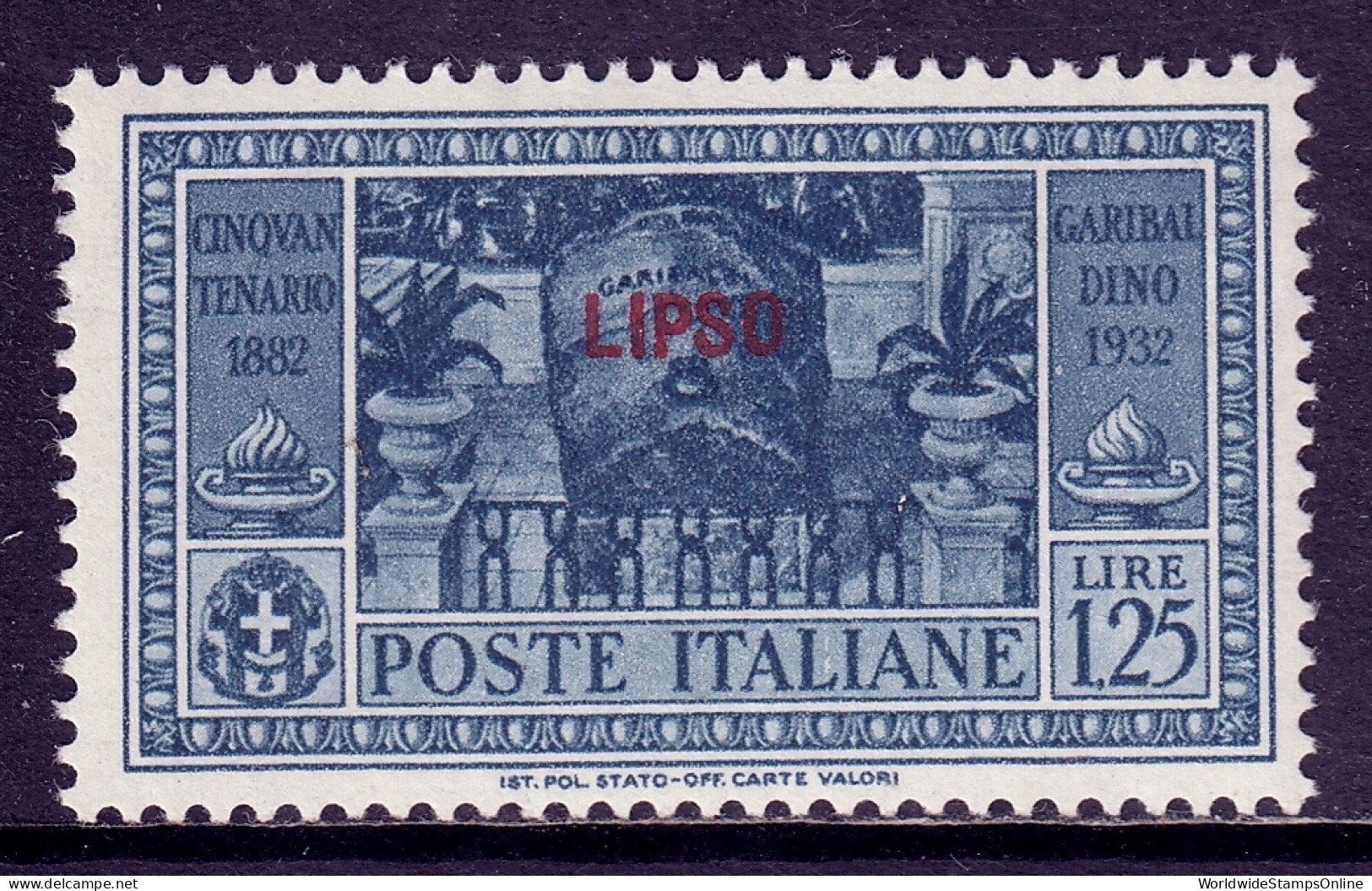 Italy (Lisso) - Scott #23 - MH - SCV $18 - Egeo (Lipso)