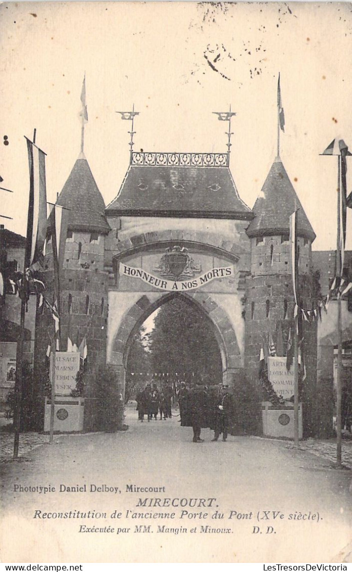 FRANCE - 88 - MIRECOURT - Reconstitution De L'ancienne Porte Du Pont - Carte Postale Ancienne - Mirecourt