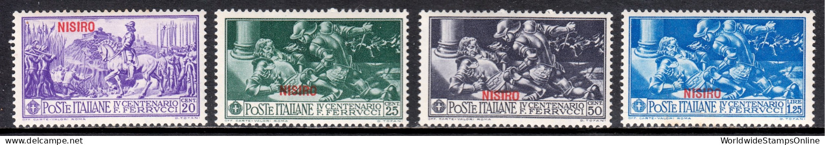 Italy (Nisiro) - Scott #12//15 - Short Set - MH - SCV $15 - Egée (Nisiro)