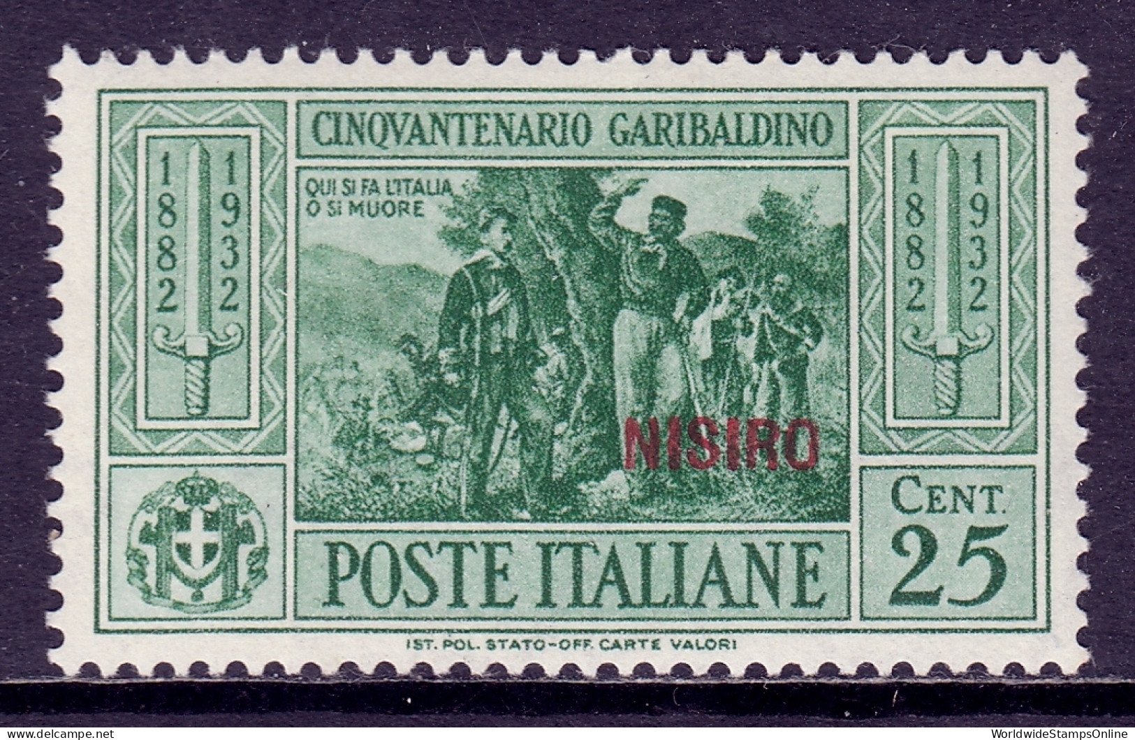 Italy (Nisiro) - Scott #19 - MH - SCV $18 - Egeo (Nisiro)