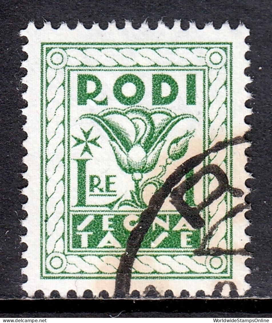 Italy (Rhodes) - Scott #J8 - Used/CTO - SCV $22 - Egée (Rodi)