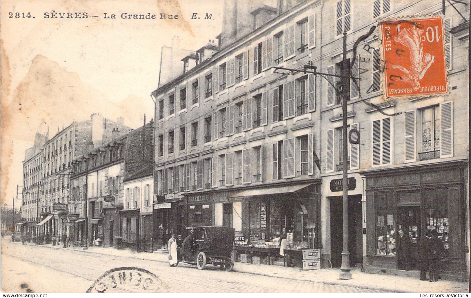 FRANCE - 93 - SEVRES - La Grande Rue - EM - Carte Postale Ancienne - Autres & Non Classés