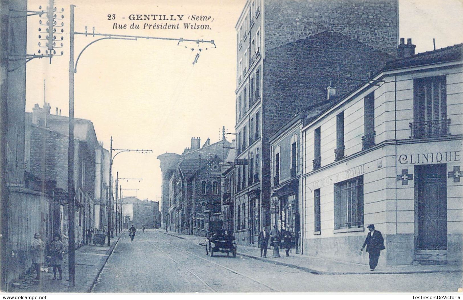 FRANCE - 94 - GENTILLY - Rue Du Président Wilson - Carte Postale Ancienne - Gentilly