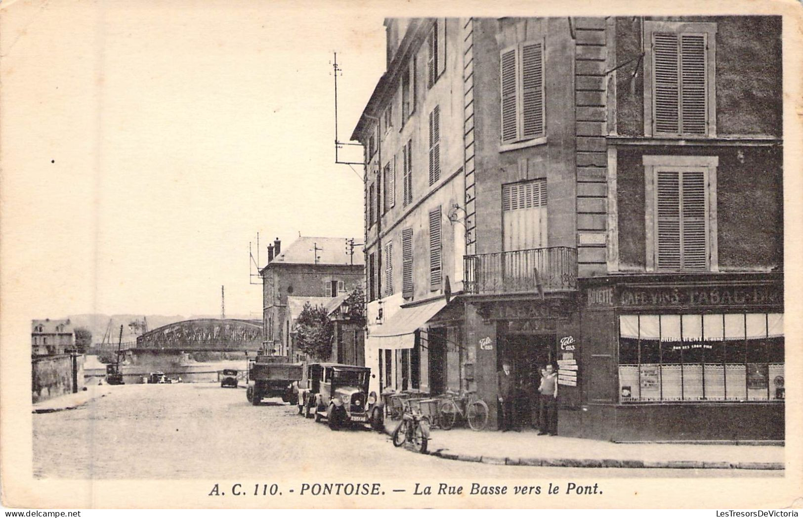 FRANCE - 95 - PONTOISE - La Rue Basse Vers Le Pont - Carte Postale Ancienne - Pontoise