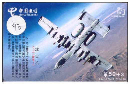 Avions Sur Telecarte La Chine (43) Flugzeuge Vliegtuig Aeroplani Airplane Aeroplanos ??? - Aviones