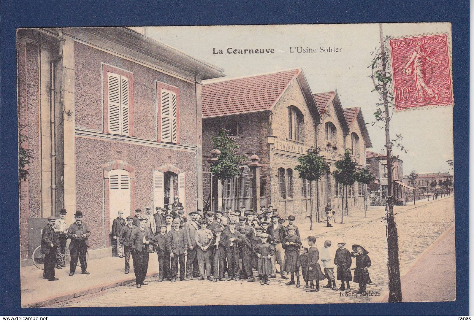 CPA [93] Seine Saint Denis > Voir Dos La Courneuve Usine - La Courneuve
