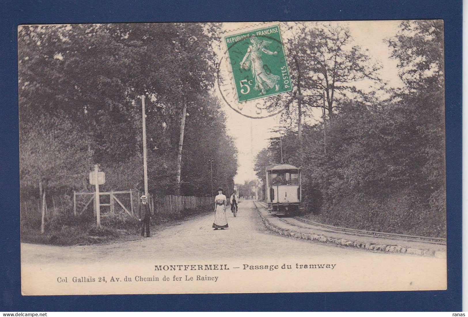 CPA [93] Seine Saint Denis > Voir Dos Montfermeil Tramway - Montfermeil