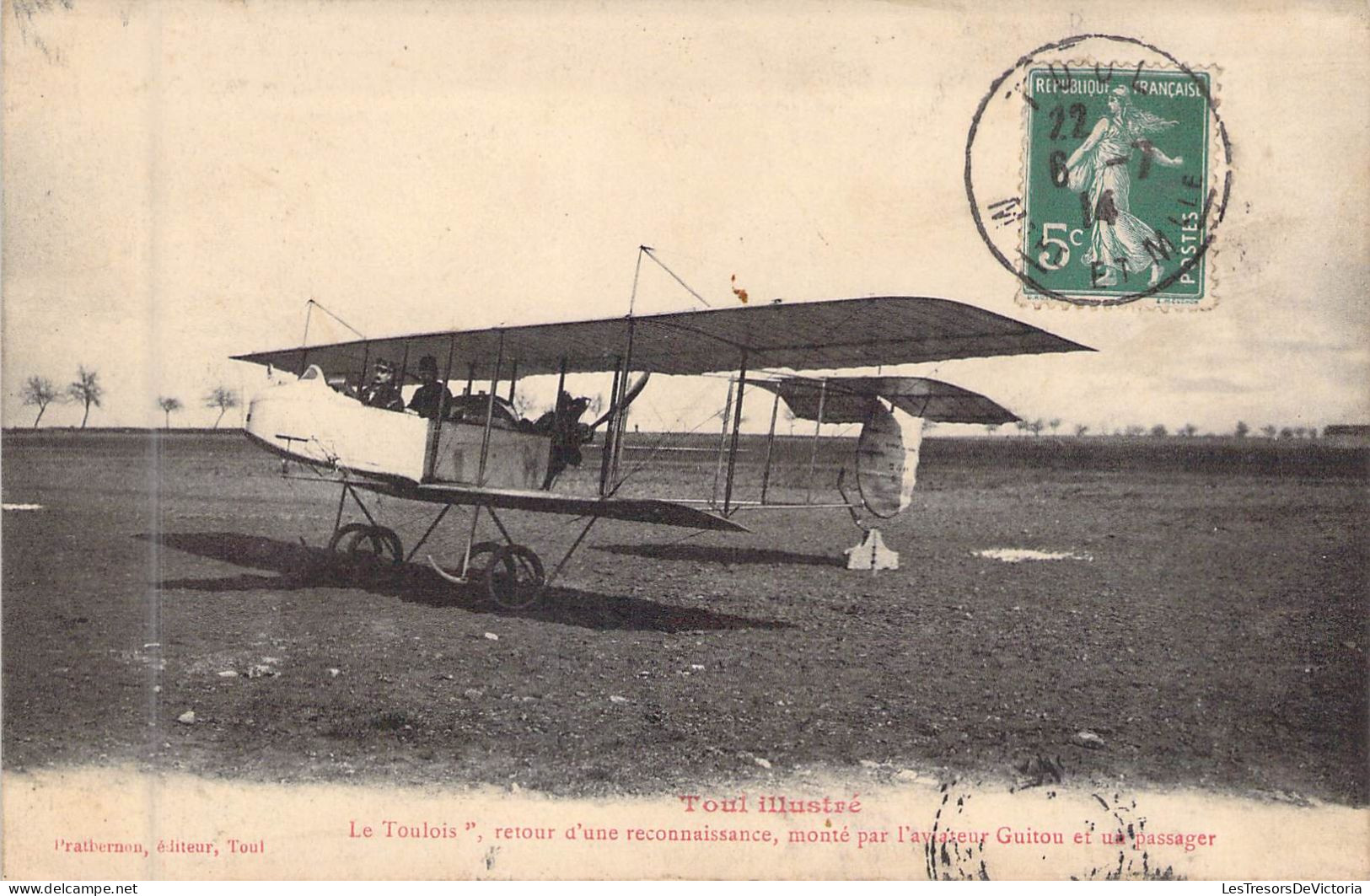 AVIATION - Le Toulois - Retour D'une Reconnaissance Monté Par L'aviateur Guitou Et Un Passager - Carte Postale Ancienne - Sonstige & Ohne Zuordnung