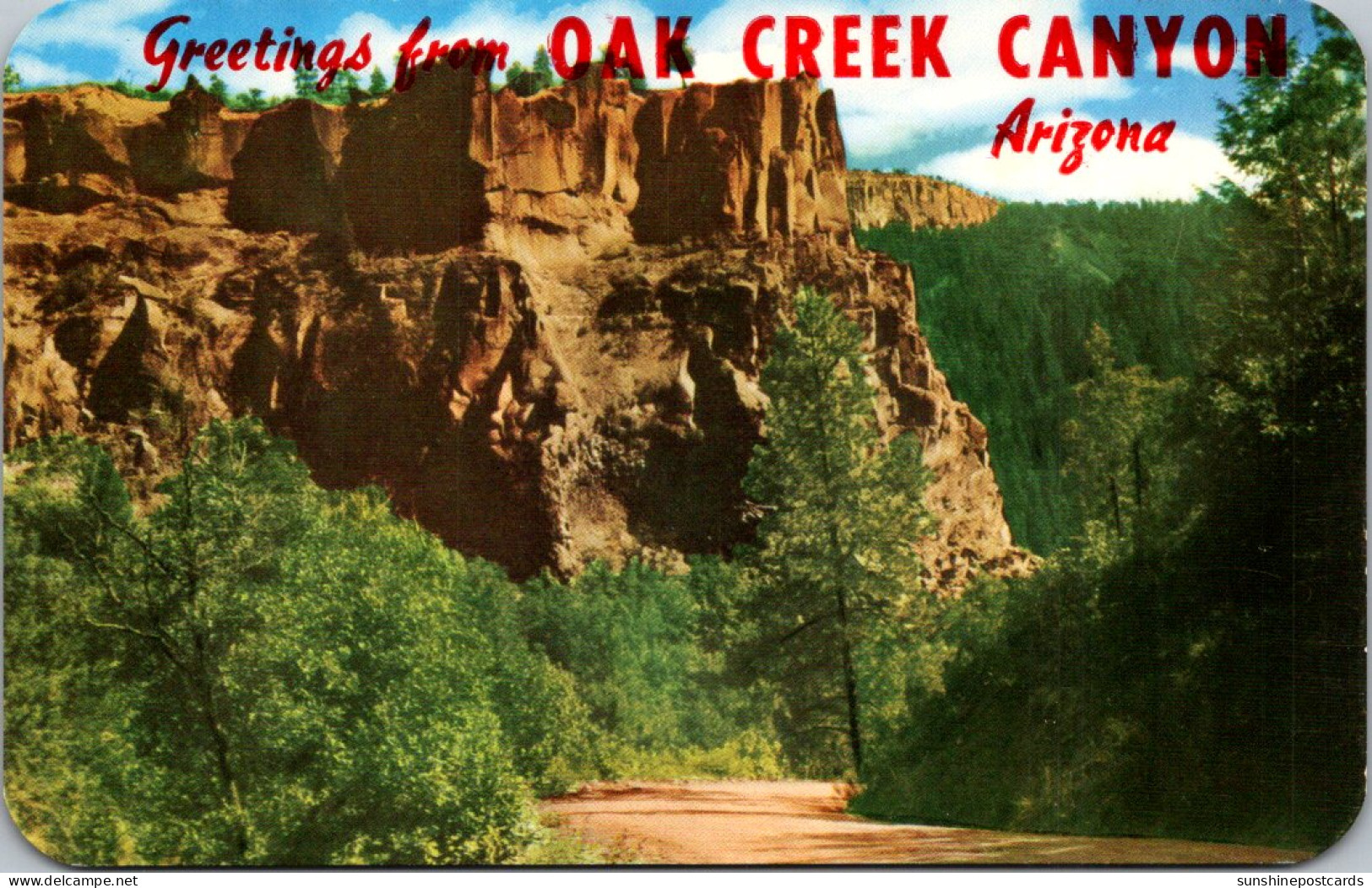 Greetings From Oak Creek Canyon Arizona - Souvenir De...