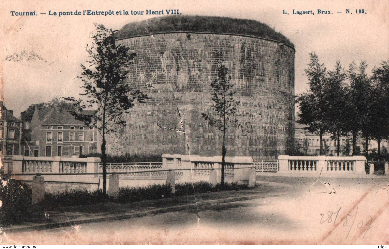 Tournai - Le Pont De L'Entrepôt Et La Tour Henri VIII - Doornik