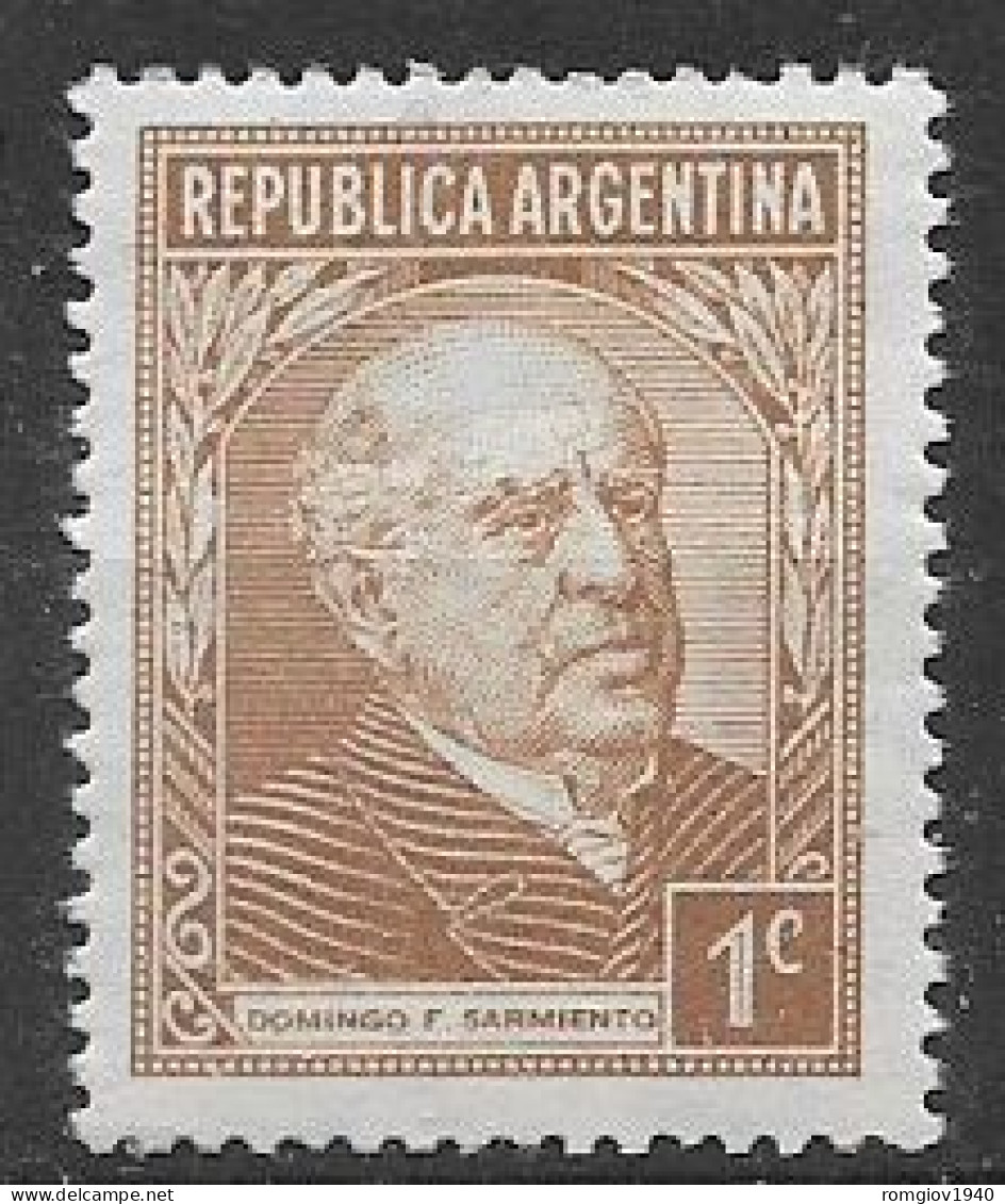 ARGENTINA  1935 -36 SERIE ORDINARIA PERSONAGGI CELEBRI YVERT. 364  MNH XF - Nuevos