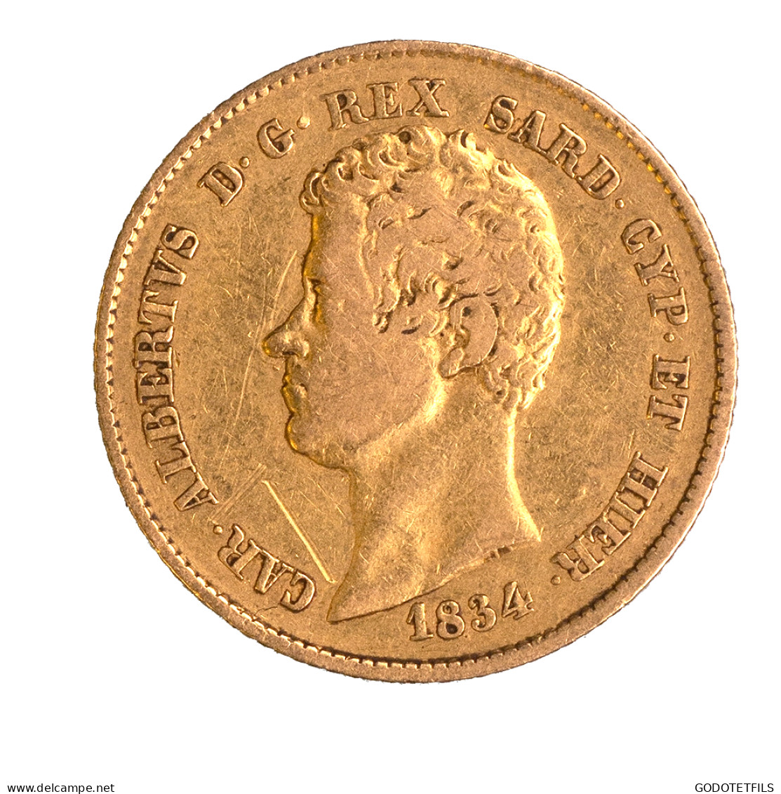 Italie-Royaume De Sardaigne 20 Lire Charles Albert 1834 Turin - Andere & Zonder Classificatie