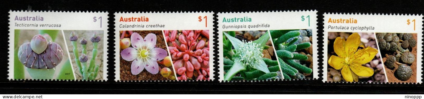 Australia ASC 3488-91 2017 Succulents,mint Never Hinged - Altri & Non Classificati