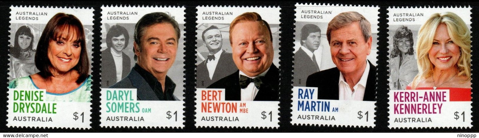 Australia ASC 3533-7 2018 Television Legends,mint Never Hinged - Other & Unclassified