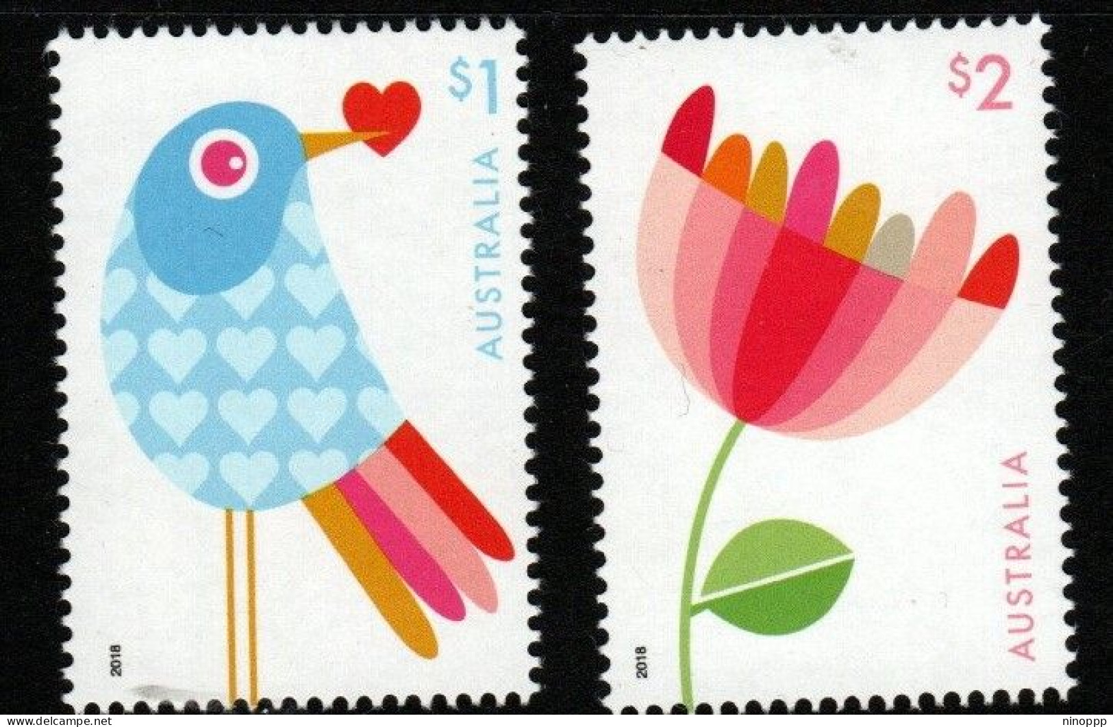 Australia ASC 3538-9  2018 With Love,mint Never Hinged - Sonstige & Ohne Zuordnung