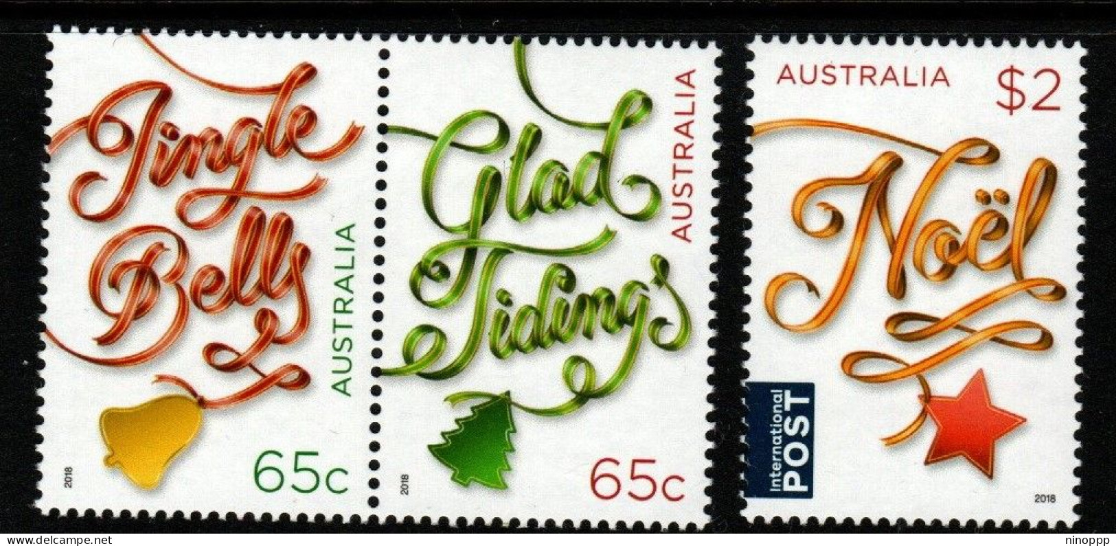 Australia ASC 3613-7  2018 Christmas 3 Values,mint Never Hinged - Other & Unclassified