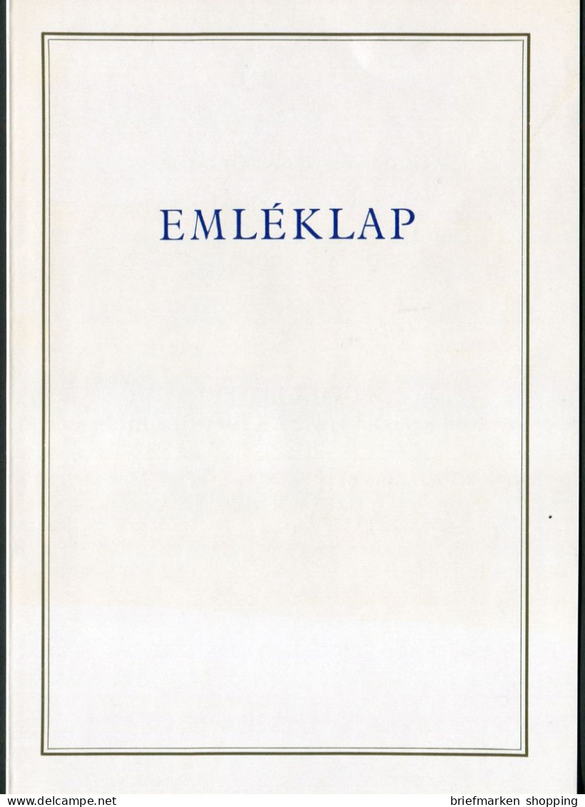 Ungarn 1971 - Hongrie 1971 - Hungaria 1971 - Magyarország 1971 - Michel 2493 + ZF  - Auf Gedenk-Faltblatt - Cartas & Documentos