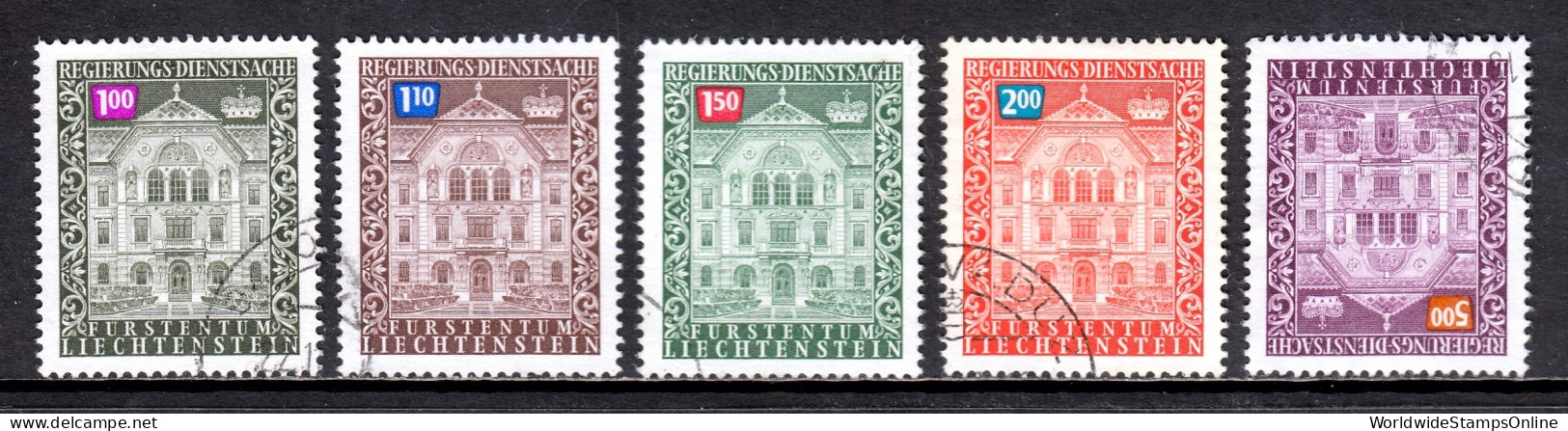 Liechtenstein - Scott #O67//O75 - Short Set - Used - See Desc. - SCV $10 - Oficial