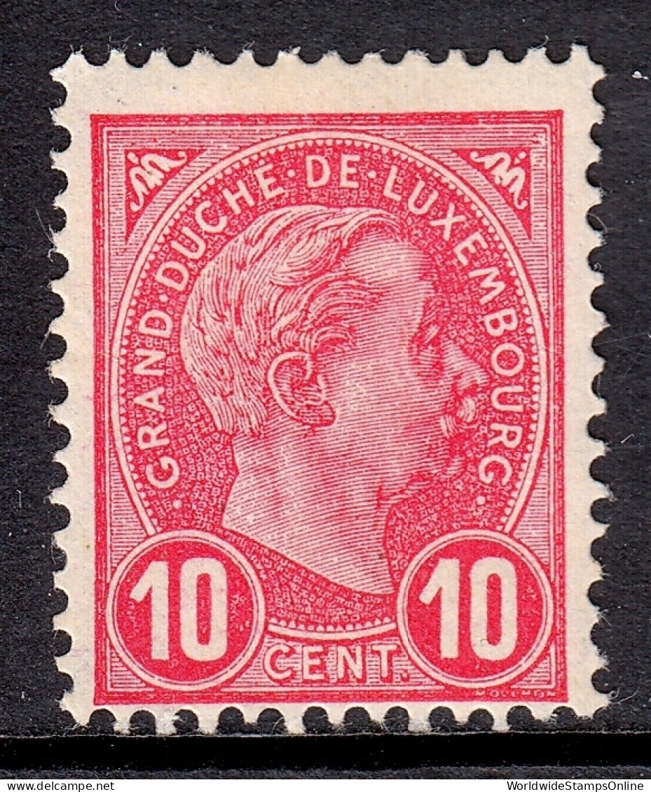 Luxembourg - Scott #74 - MH - SCV $14 - 1895 Adolphe Right-hand Side