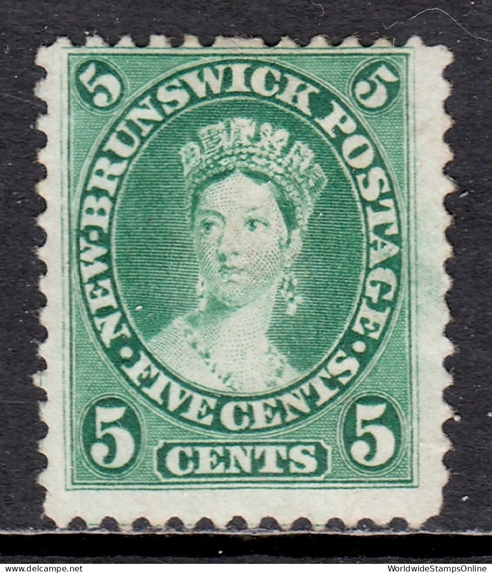 New Brunswick - Scott #8a - MNG - Old Time Hinge, Minor Soiling - SCV $22 - Unused Stamps