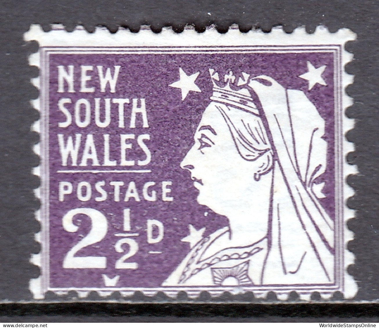 New South Wales - Scott #100 - Die II, P2 - MH - See Description - SCV $20 - Neufs