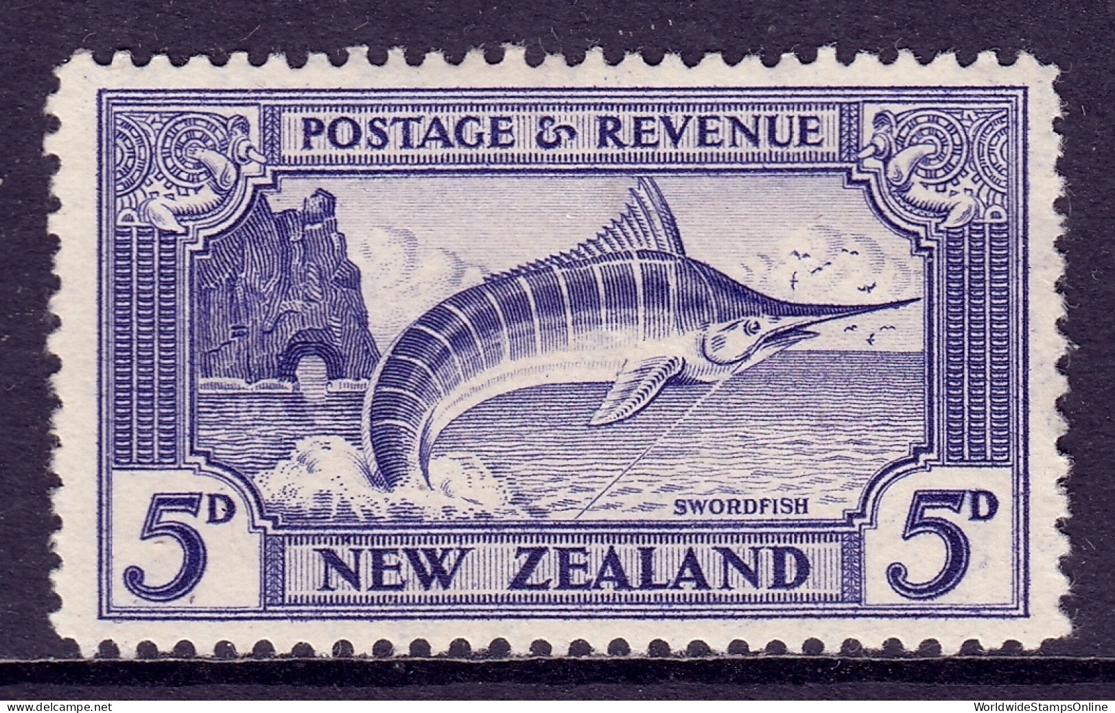 New Zealand - Scott #210a - MH - SCV $11 - Unused Stamps