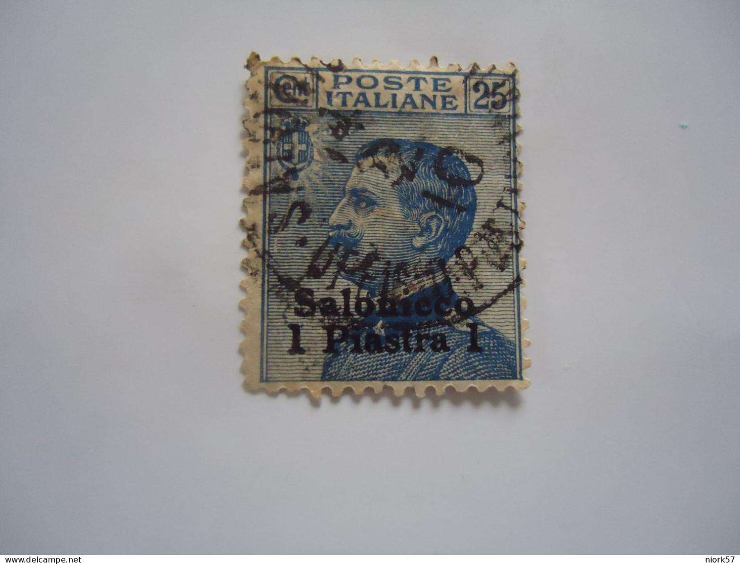 THESSALONIKI ITALY  LEVANT SALONICO USED STAMPS   WITH POSTMARK 1911  ΘΕΣΣΑΛΟΝΙΚΗ - Thessalonique