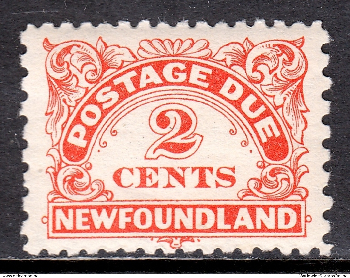 Newfoundland - Scott #J2a - MNH - Gum Bump, Pencil/rev. - SCV $10 - Back Of Book