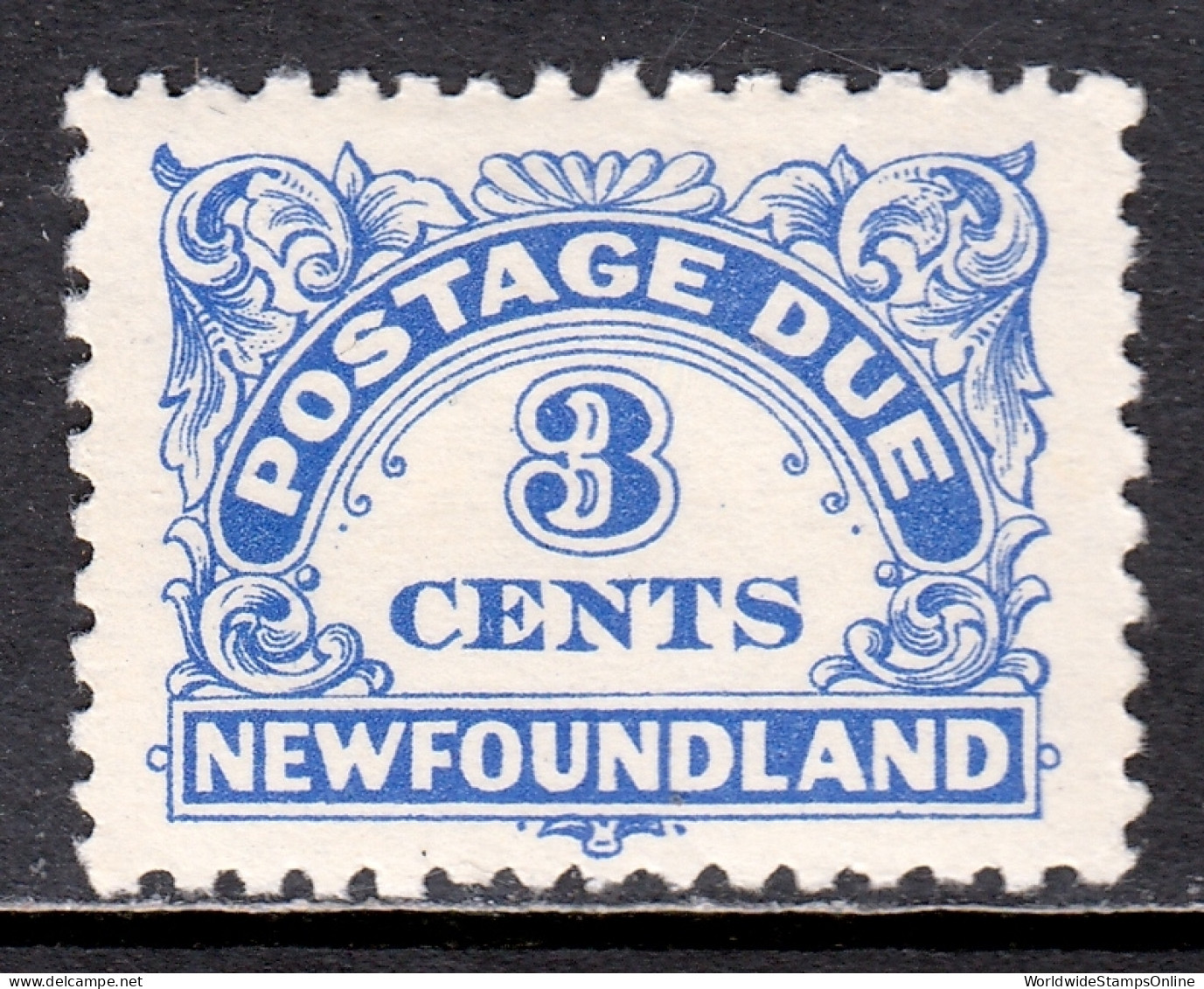 Newfoundland - Scott #J3 - MH - SCV $7.00 - Fine Di Catalogo (Back Of Book)