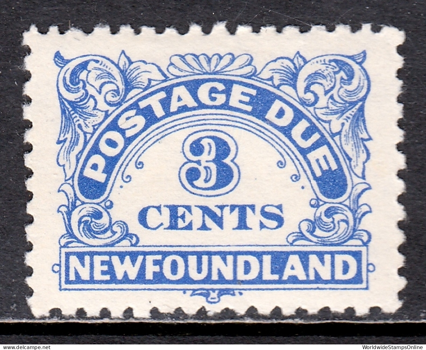 Newfoundland - Scott #J3 - MH - SCV $7.00 - Back Of Book