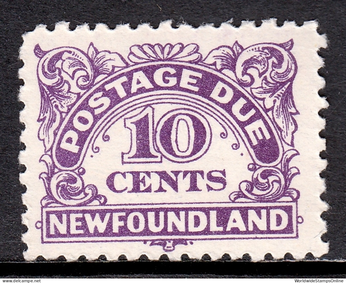 Newfoundland - Scott #J6 - MNH - Gum Bump, Pencil/rev. - SCV $11 - Fine Di Catalogo (Back Of Book)