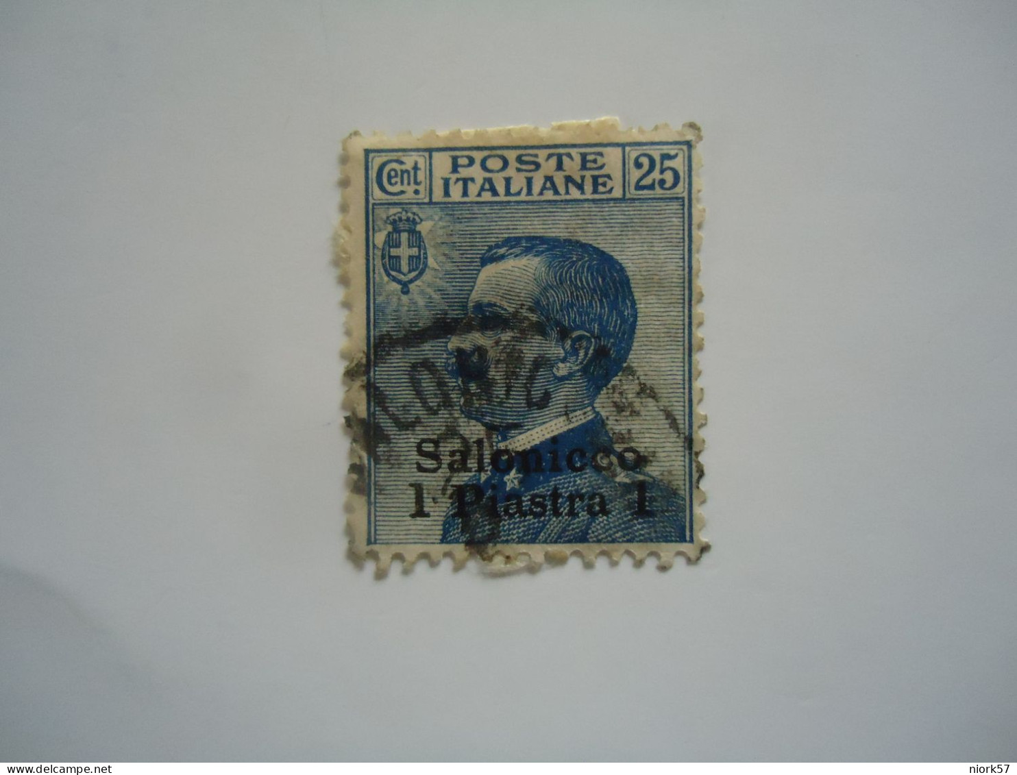 THESSALONIKI ITALY  LEVANT SALONICO USED STAMPS   WITH POSTMARK  ΘΕΣΣΑΛΟΝΙΚΗ - Thessalonique