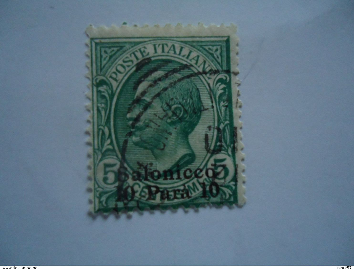 THESSALONIKI ITALY  LEVANT SALONICO USED STAMPS   WITH POSTMARK  ΘΕΣΣΑΛΟΝΙΚΗ - Thessalonique