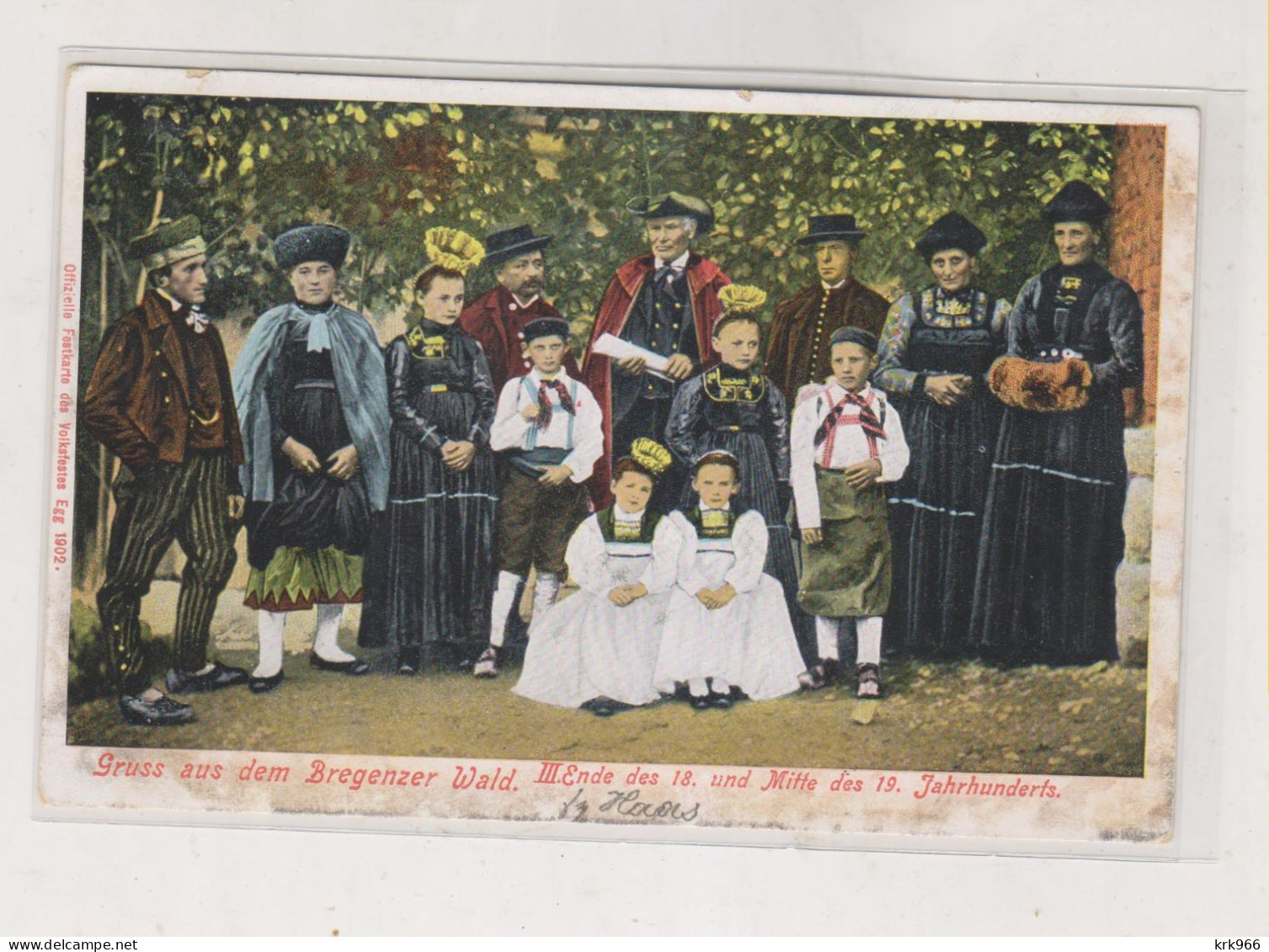 AUSTRIA BREGENZER WALD COSTUMES Nice Postcard - Bregenzerwaldorte