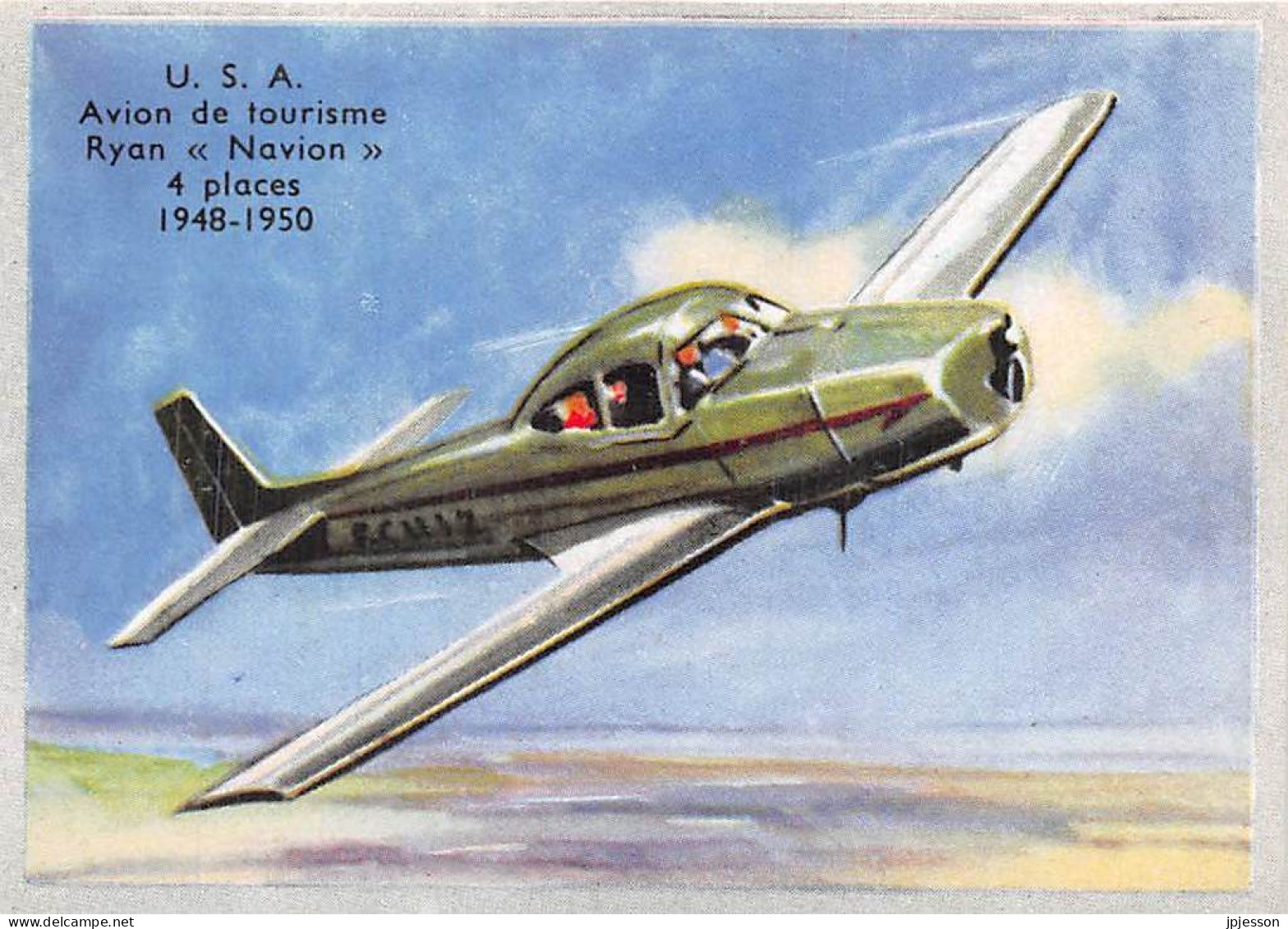 IMAGE - AVIATION - ETATS UNIS - U.S.A. - AVION DE TOURISME RYAN "NAVION" - 4 PLACES 1948 - 1950 - Vliegtuigen