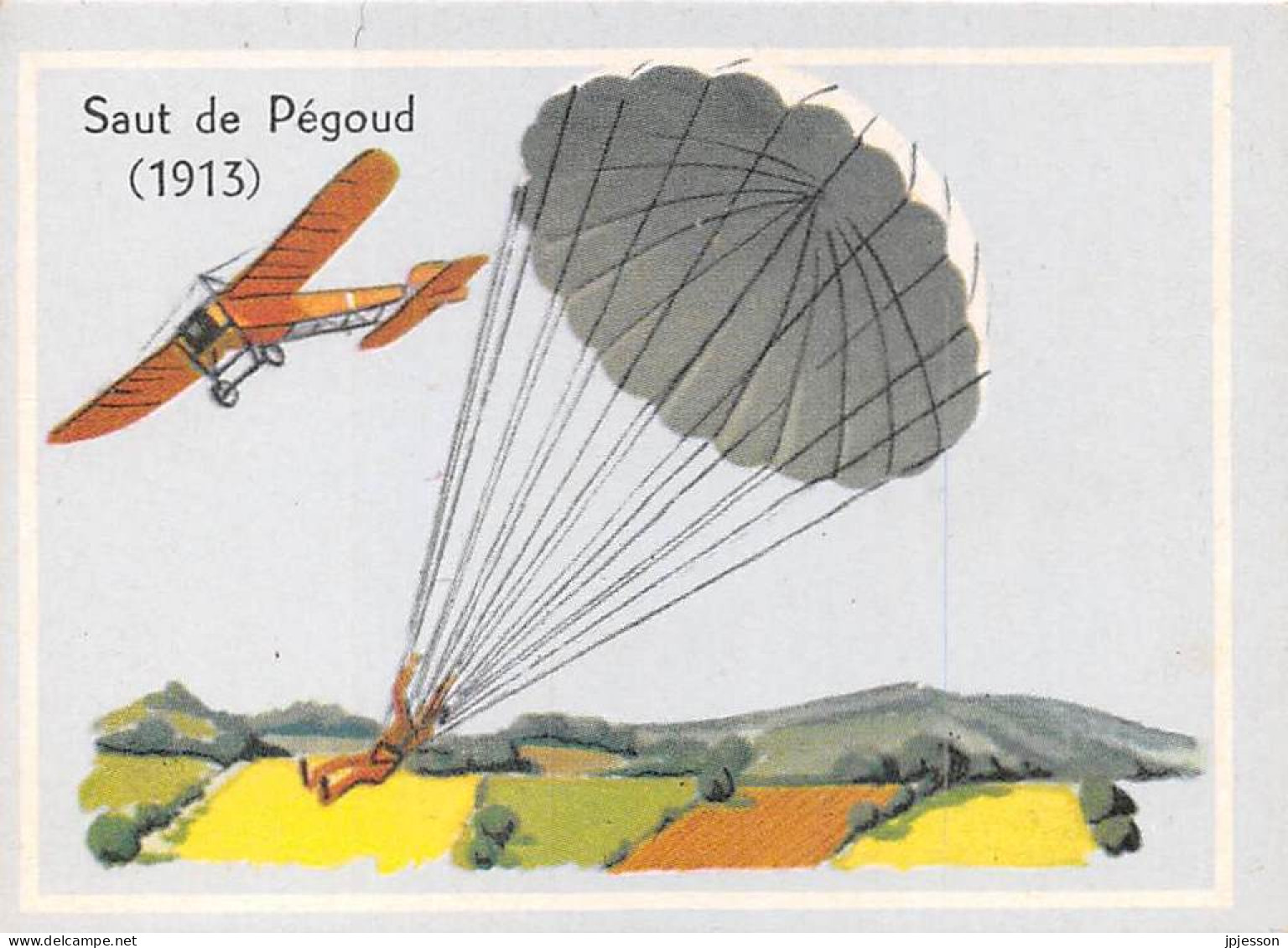 IMAGE - AVIATION - SAUT DE PEGOUD (1913) - PARACHUTE - Flugzeuge