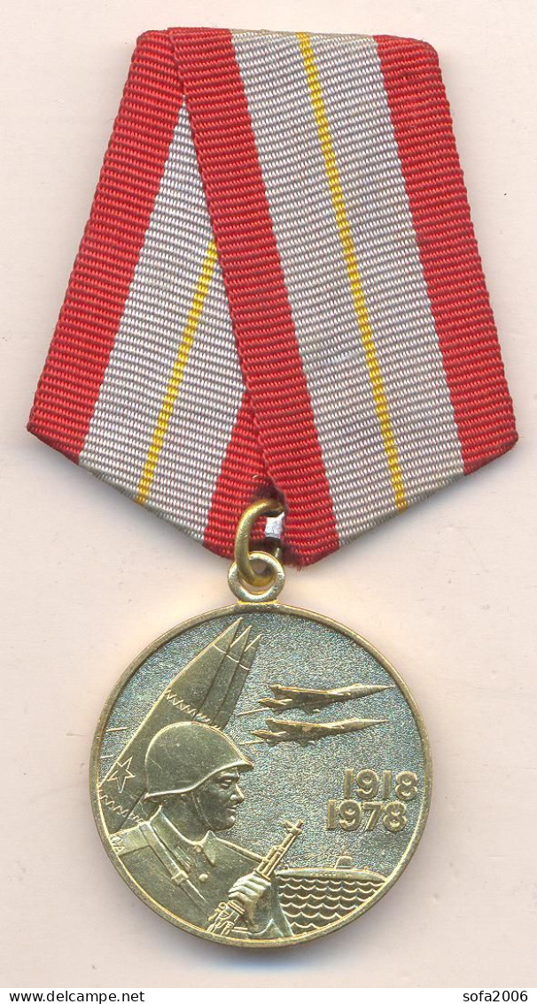 USSR:Russia:Soviet Union:Medal 60 Years Soviet Union Army - Russia