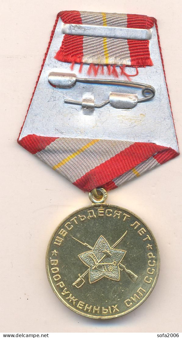 USSR:Russia:Soviet Union:Medal 60 Years Soviet Union Army - Russia