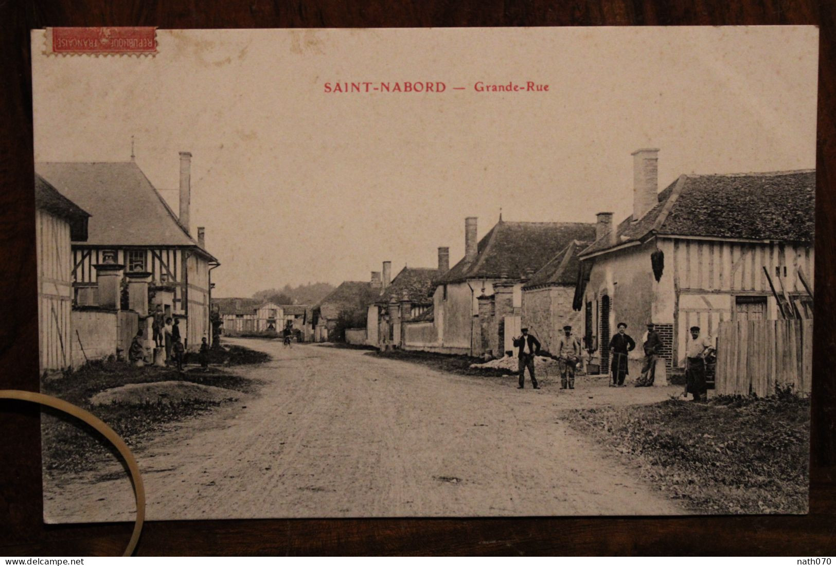 AK 1907 Cpa St Saint Nabord Grande Rue Gruss Aus Gruß Pour Colmar - Other & Unclassified