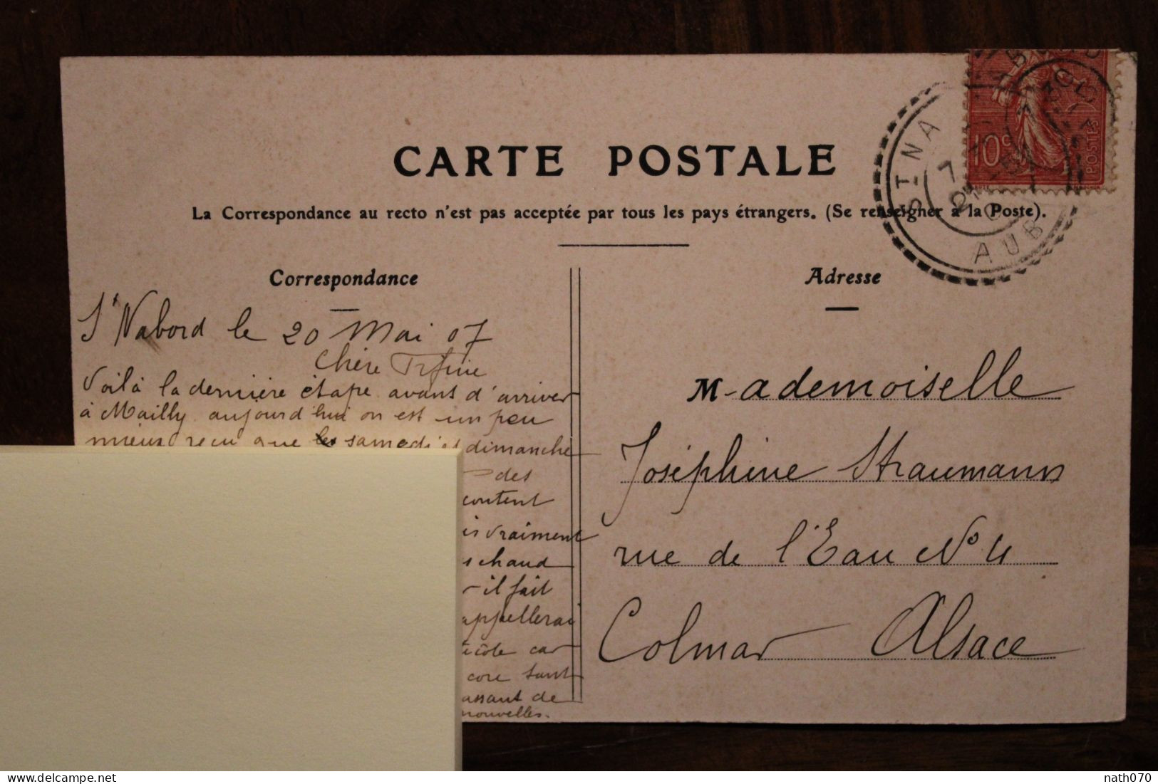 AK 1907 Cpa St Saint Nabord Grande Rue Gruss Aus Gruß Pour Colmar - Sonstige & Ohne Zuordnung