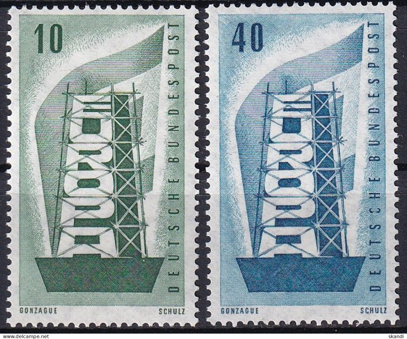 DEUTSCHLAND 1956 Mi-Nr. 241/42 ** MNH - CEPT - 1956