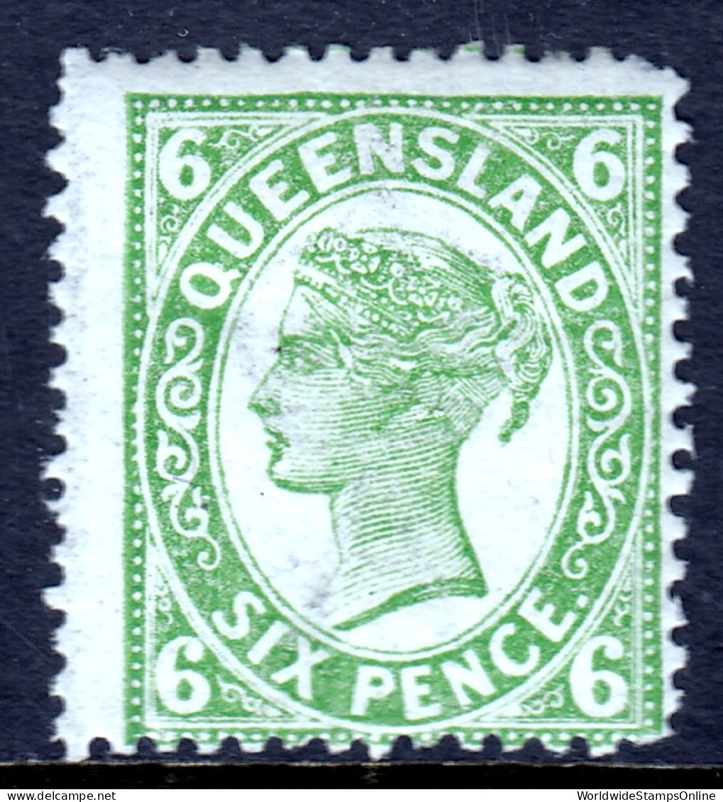 Queensland - Scott #138 - MH - Vertical Crease - SCV $21.00 - Mint Stamps