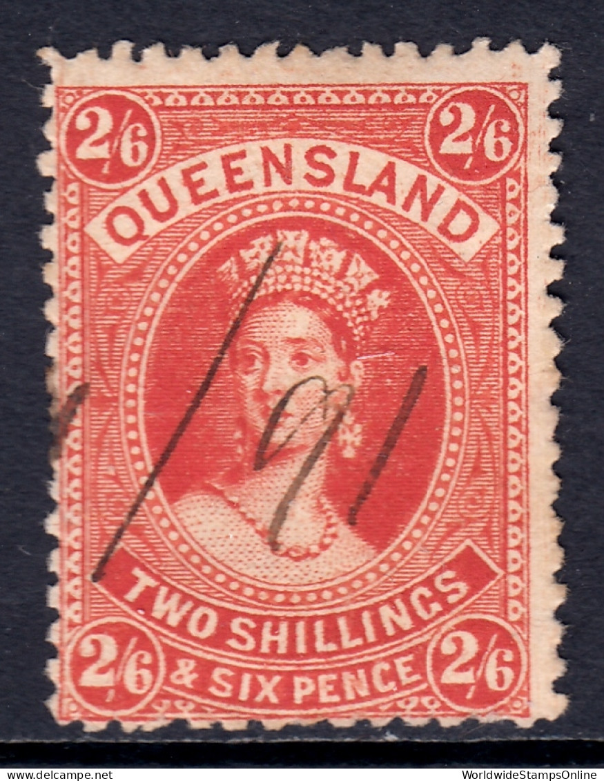 Queensland - Scott #80 - Used - Revenue Cancel - Used Stamps